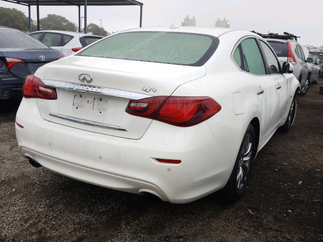 JN1EY1AP9GM470016 - 2016 INFINITI Q70 HYBRID WHITE photo 4