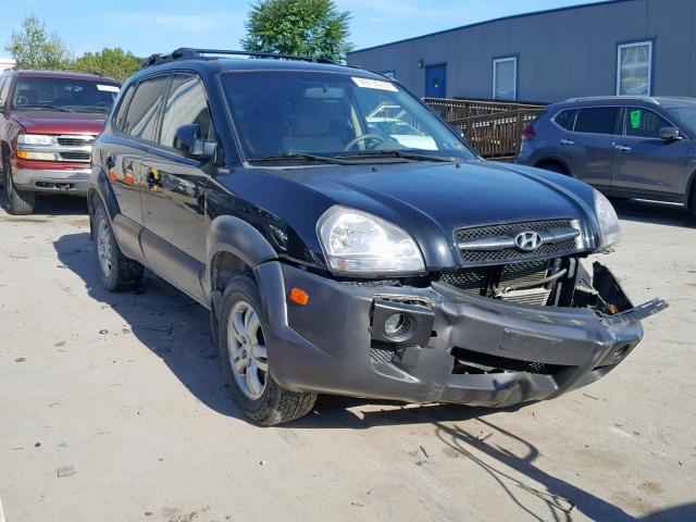 KM8JN72D38U877662 - 2008 HYUNDAI TUCSON SE BLACK photo 1