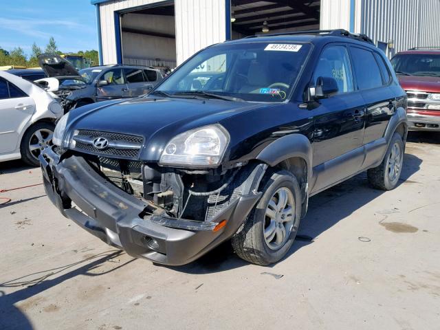 KM8JN72D38U877662 - 2008 HYUNDAI TUCSON SE BLACK photo 2