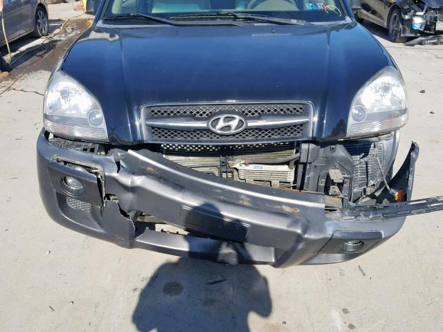 KM8JN72D38U877662 - 2008 HYUNDAI TUCSON SE BLACK photo 9