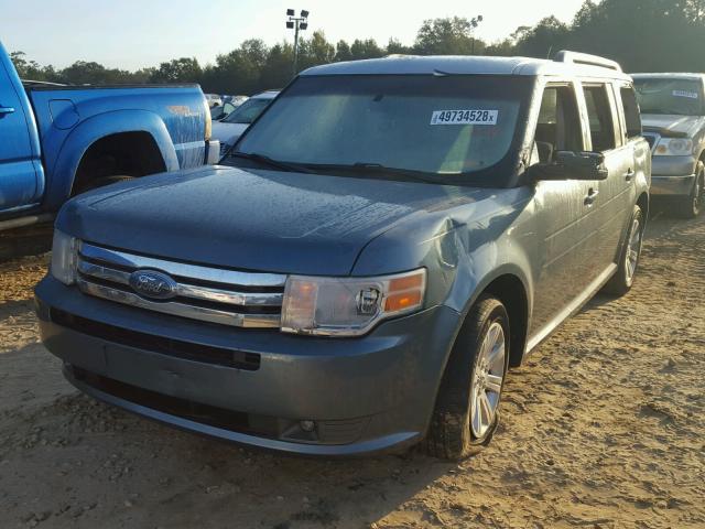 2FMGK5BC4ABA47184 - 2010 FORD FLEX SE BLUE photo 2