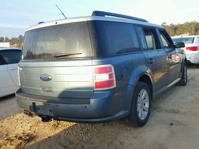 2FMGK5BC4ABA47184 - 2010 FORD FLEX SE BLUE photo 4