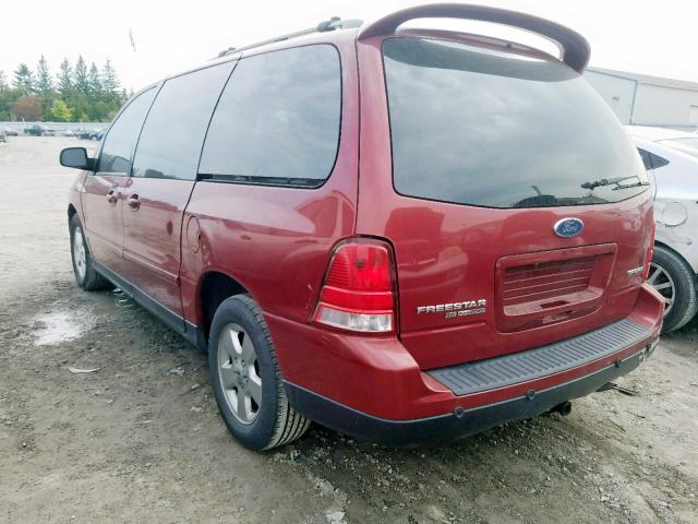 2FMZA57294BA35712 - 2004 FORD FREESTAR S RED photo 3