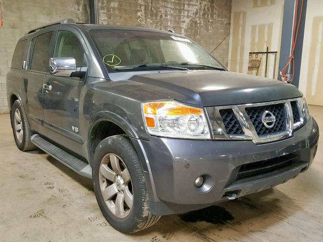 5N1BA08C88N603115 - 2008 NISSAN ARMADA SE GRAY photo 1