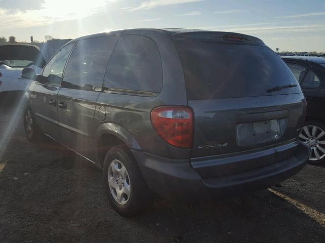 1B4GP25302B616312 - 2002 DODGE CARAVAN SE GREEN photo 3