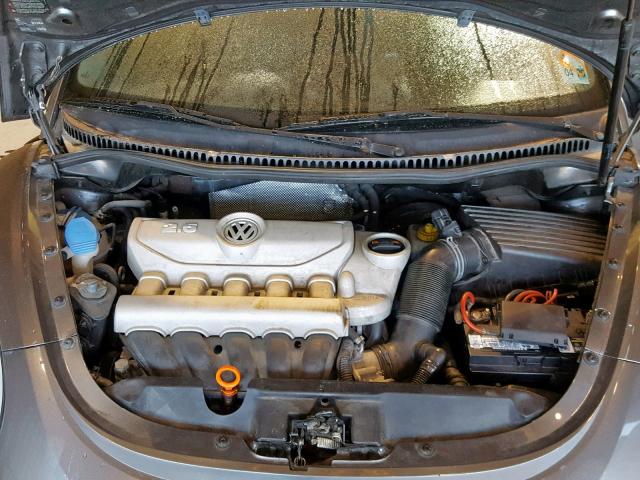 3VWRF31Y97M400123 - 2007 VOLKSWAGEN NEW BEETLE ნაცრისფერი ფოტო 7