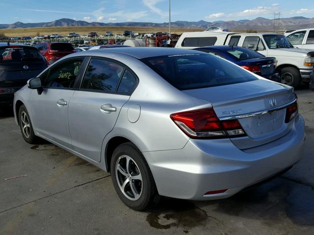 19XFB2F77FE103761 - 2015 HONDA CIVIC SE SILVER photo 3