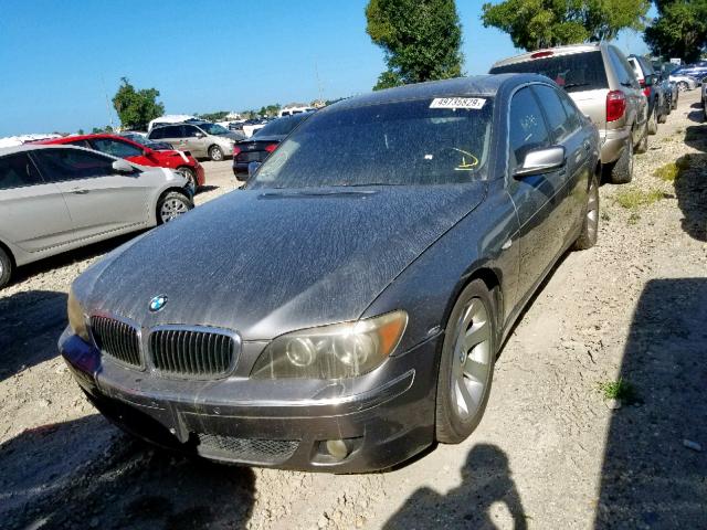 WBAHL83536DT01912 - 2006 BMW 750 I GRAY photo 2