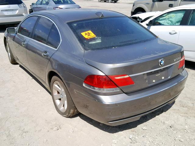 WBAHL83536DT01912 - 2006 BMW 750 I GRAY photo 3