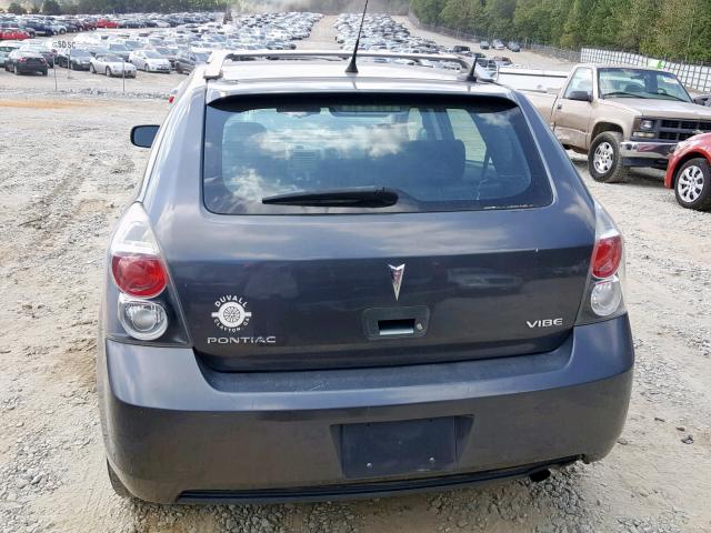 5Y2SP67899Z439077 - 2009 PONTIAC VIBE GRAY photo 9