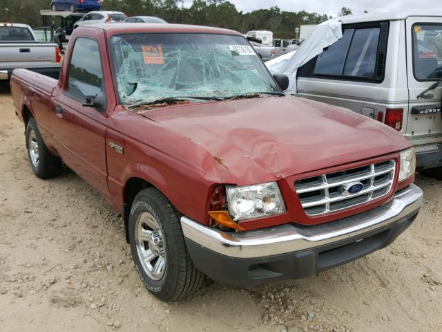 1FTYR10D82PB69811 - 2002 FORD RANGER RED photo 1