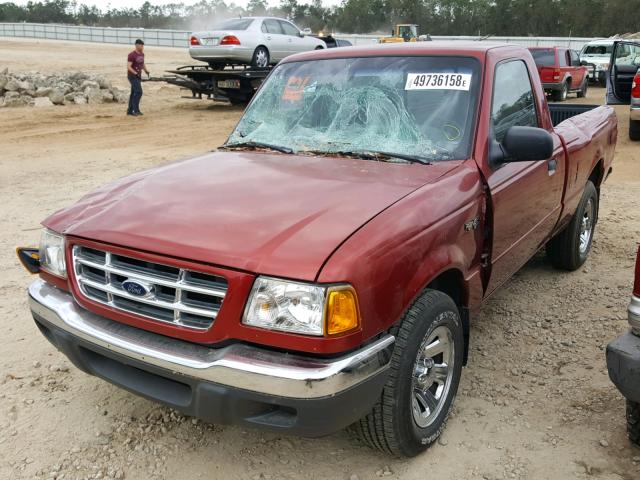 1FTYR10D82PB69811 - 2002 FORD RANGER RED photo 2