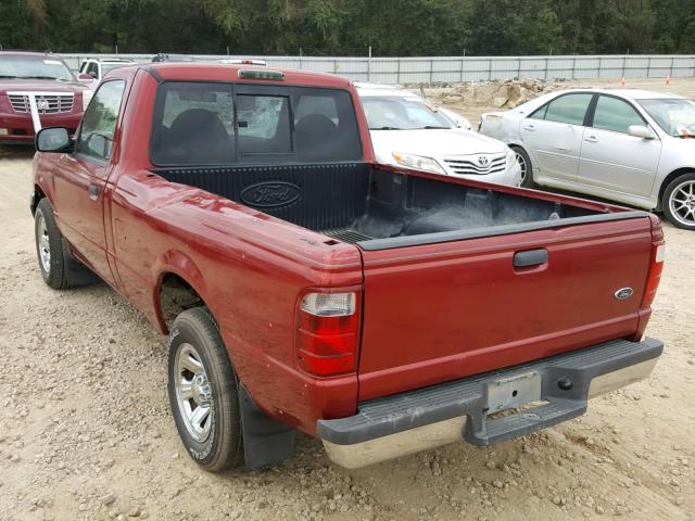 1FTYR10D82PB69811 - 2002 FORD RANGER RED photo 3