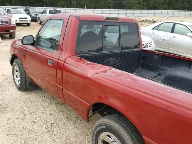 1FTYR10D82PB69811 - 2002 FORD RANGER RED photo 9