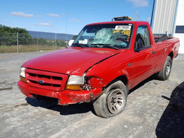 1FTYR10C6XTA94709 - 1999 FORD RANGER RED photo 2