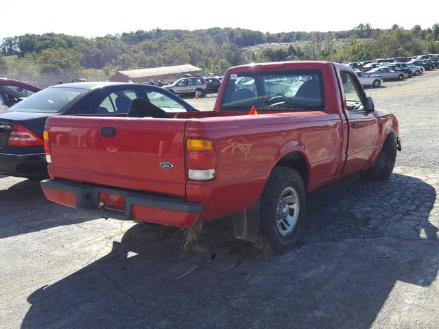 1FTYR10C6XTA94709 - 1999 FORD RANGER RED photo 4