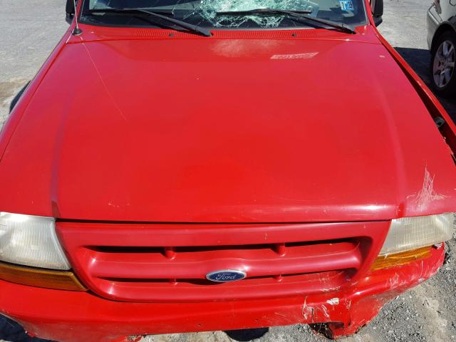 1FTYR10C6XTA94709 - 1999 FORD RANGER RED photo 7