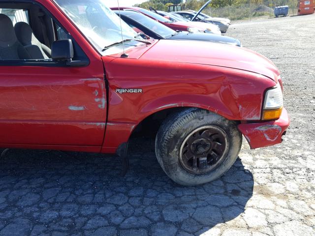 1FTYR10C6XTA94709 - 1999 FORD RANGER RED photo 9