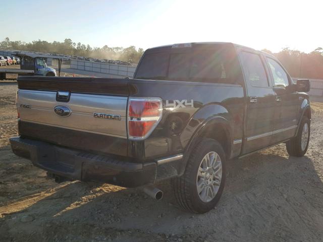 1FTFW1ET4BFD02277 - 2011 FORD F150 SUPER BLACK photo 4