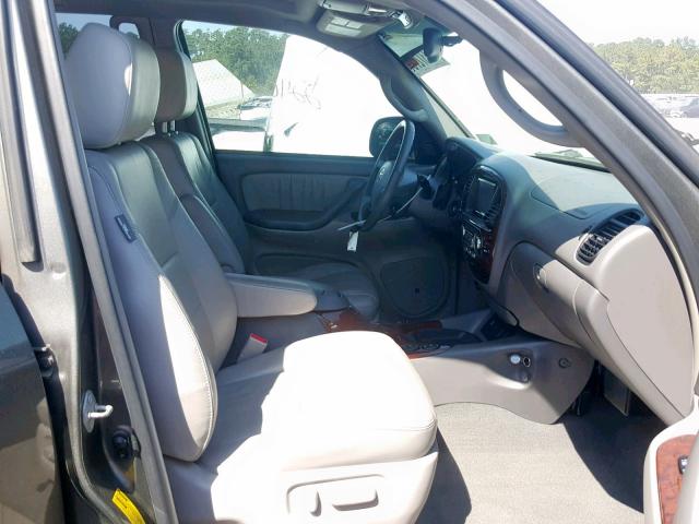 5TDZT38A95S262438 - 2005 TOYOTA SEQUOIA LI GRAY photo 5