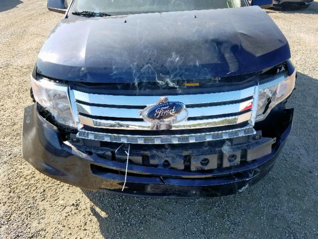 2FMDK38C18BB45775 - 2008 FORD EDGE SEL BLUE photo 9