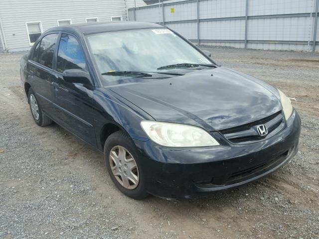 2HGES16355H521064 - 2005 HONDA CIVIC DX V BLACK photo 1