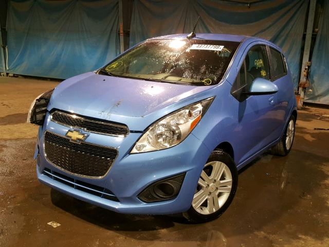 KL8CB6S96EC548623 - 2014 CHEVROLET SPARK LS BLUE photo 2