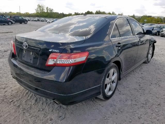 4T1BF3EK7BU661244 - 2011 TOYOTA CAMRY BASE BLACK photo 4