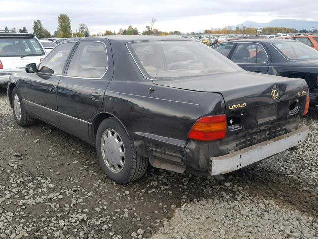 JT8UF22E4S0029491 - 1995 LEXUS LS 400 BLACK photo 3