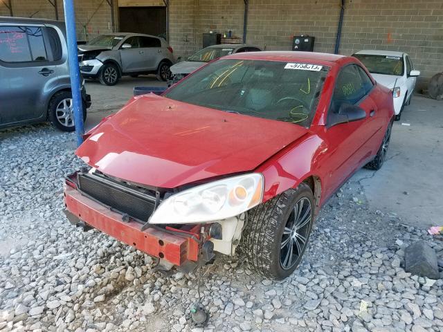 1G2ZH358864286203 - 2006 PONTIAC G6 GT RED photo 2