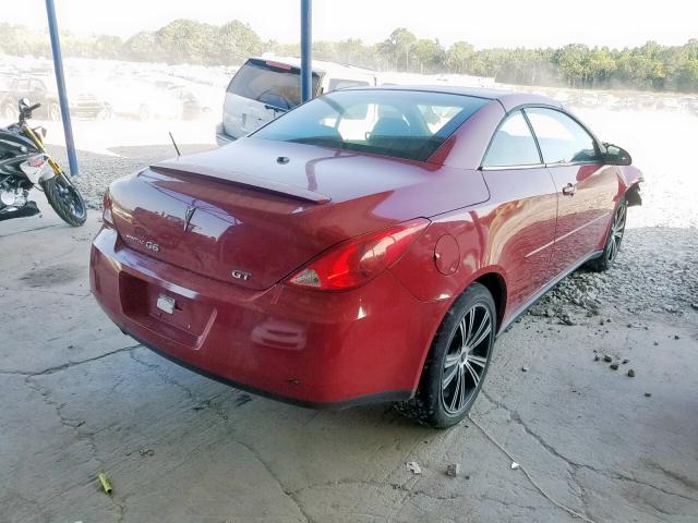 1G2ZH358864286203 - 2006 PONTIAC G6 GT RED photo 4