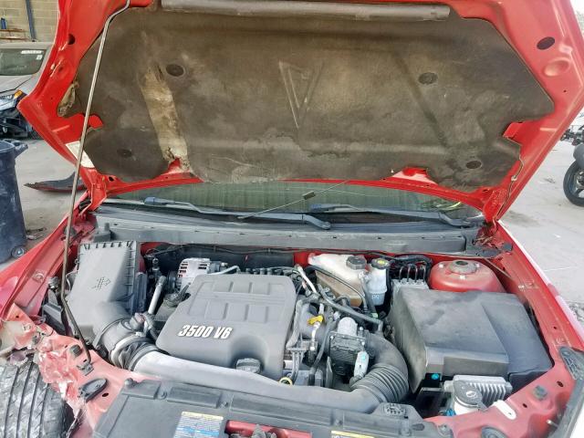 1G2ZH358864286203 - 2006 PONTIAC G6 GT RED photo 7