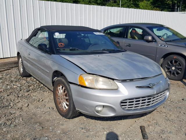 1C3EL55T53N573047 - 2003 CHRYSLER SEBRING LX SILVER photo 1