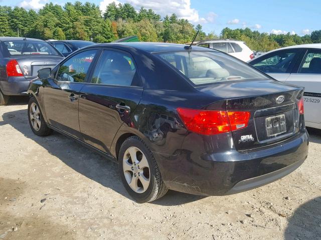 KNAFU4A20A5242553 - 2010 KIA FORTE EX BLACK photo 3