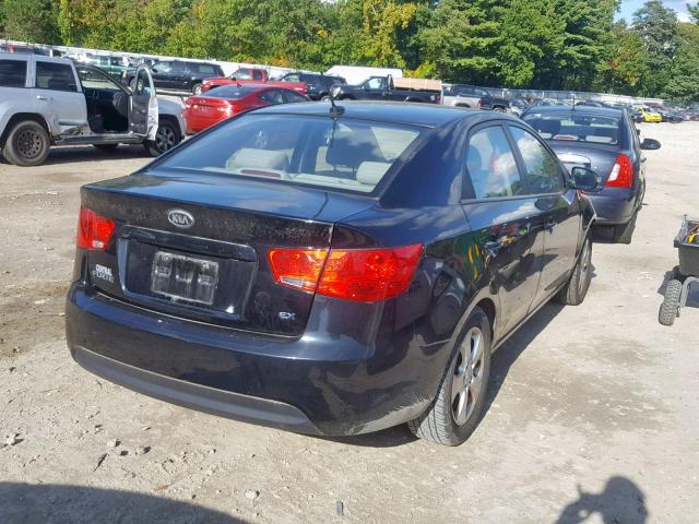 KNAFU4A20A5242553 - 2010 KIA FORTE EX BLACK photo 4