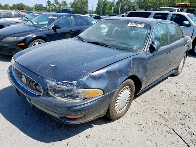 1G4HP54K0Y4257215 - 2000 BUICK LESABRE CU BLUE photo 2