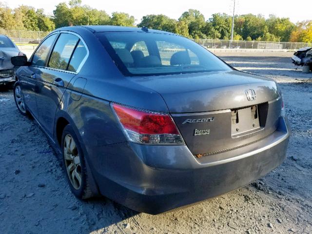 1HGCP26868A130115 - 2008 HONDA ACCORD EXL GRAY photo 3