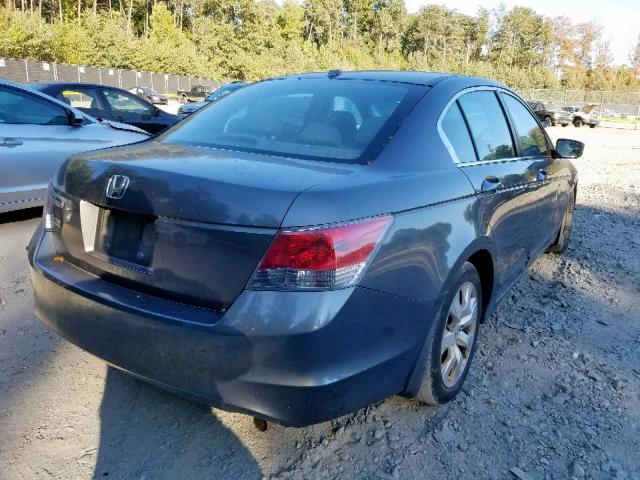 1HGCP26868A130115 - 2008 HONDA ACCORD EXL GRAY photo 4