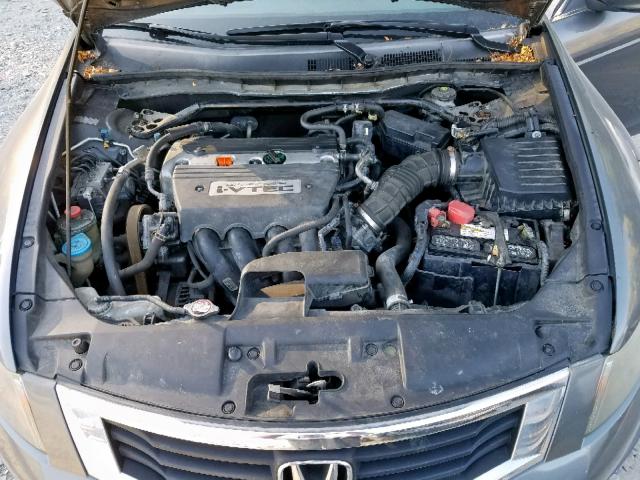 1HGCP26868A130115 - 2008 HONDA ACCORD EXL GRAY photo 7