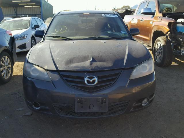 JM1BK123751251700 - 2005 MAZDA 3 S BLACK photo 9