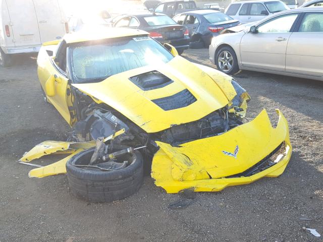 1G1YB2D74G5114606 - 2016 CHEVROLET CORVETTE S YELLOW photo 1