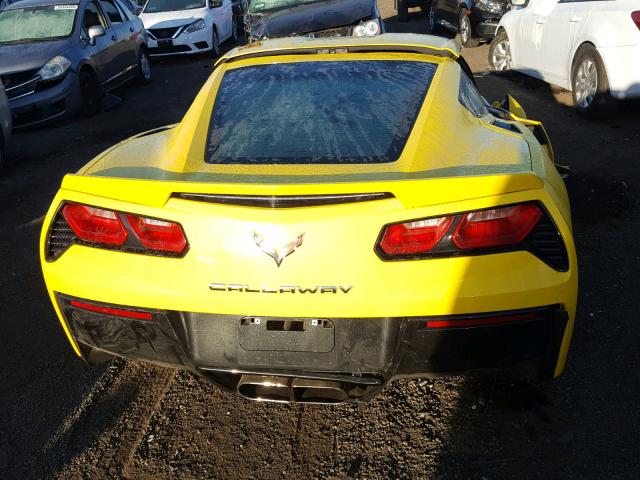 1G1YB2D74G5114606 - 2016 CHEVROLET CORVETTE S YELLOW photo 9