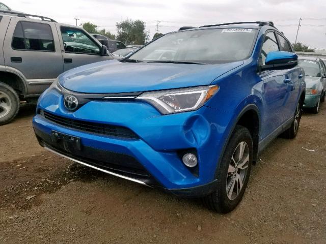 JTMWFREV8JJ169793 - 2018 TOYOTA RAV4 ADVEN BLUE photo 2