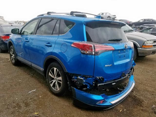 JTMWFREV8JJ169793 - 2018 TOYOTA RAV4 ADVEN BLUE photo 3