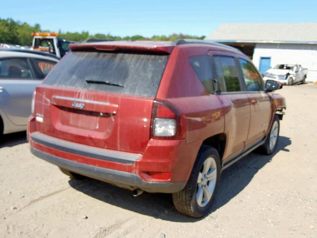 1C4NJDBBXGD509668 - 2016 JEEP COMPASS SP RED photo 4