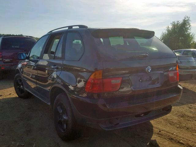 5UXFA53533LV89008 - 2003 BMW X5 3.0I BLACK photo 3