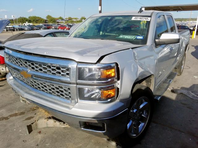 1GCRCREH1FZ350873 - 2015 CHEVROLET SILVERADO SILVER photo 2