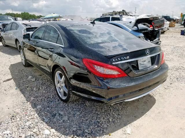 WDDLJ7DBXCA057602 - 2012 MERCEDES-BENZ CLS 550 BLACK photo 3