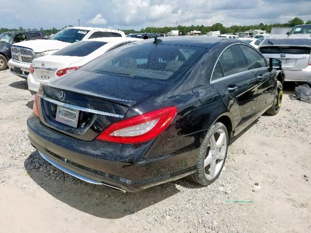 WDDLJ7DBXCA057602 - 2012 MERCEDES-BENZ CLS 550 BLACK photo 4