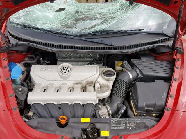 3VWSW31C36M420565 - 2006 VOLKSWAGEN NEW BEETLE 红色 照片 7